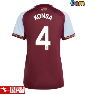 Aston Villa Ezri Konsa #4 Hemmatröja Dam 2025-26 Kortärmad